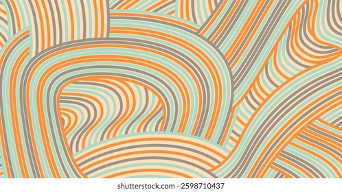 Abstract colored background textured irregular wave striped lines. seamless geometric pattern design for certificates, invitations, textiles, apparel, covers, banners and more.