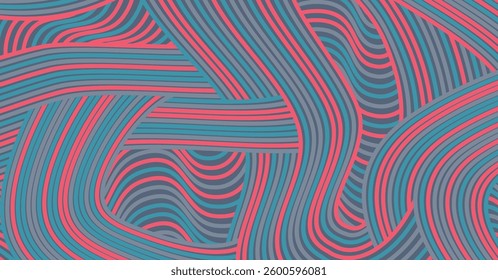 Abstract colored background textured irregular wave striped lines. seamless geometric pattern design for certificates, invitations, textiles, apparel, covers, banners and more.