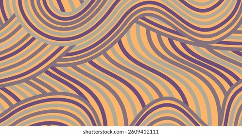 Abstract colored background textured irregular wave striped lines. seamless geometric pattern design for certificates, invitations, postcard, textiles, apparel, covers, banners and more.