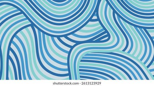 Abstract colored background textured irregular wave striped lines. seamless geometric pattern design for certificates, invitations, postcard, textiles, apparel, covers, banners and more.