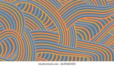 Abstract colored background textured irregular wave striped lines. seamless geometric pattern design for certificates, invitations, postcard, textiles, apparel, covers, banners and more.