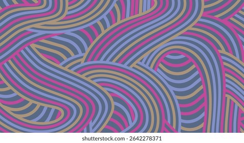 Abstract colored background textured irregular wave striped lines. seamless geometric pattern design for certificates, invitations, postcard, textiles, apparel, covers, banners and more.