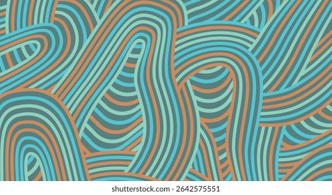 Abstract colored background textured irregular wave striped lines. seamless geometric pattern design for certificates, invitations, postcard, textiles, apparel, covers, banners and more.