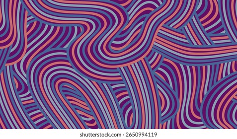 Abstract colored background textured irregular wave striped lines. seamless geometric pattern design for certificates, invitations, postcard, textiles, apparel, covers, banners and more.