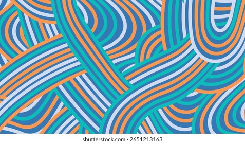 Abstrato colorido fundo texturizado onda irregular listrada linhas. design de padrão geométrico sem costura para certificados, convites, cartão postal, têxteis, vestuário, capas, banners e muito mais.