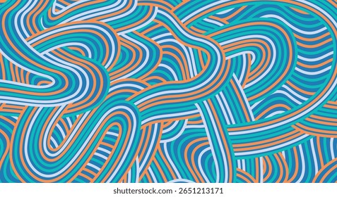 Abstrato colorido fundo texturizado onda irregular listrada linhas. design de padrão geométrico sem costura para certificados, convites, cartão postal, têxteis, vestuário, capas, banners e muito mais.