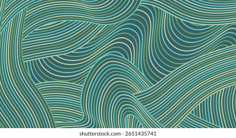 Abstract colored background textured irregular wave striped lines. seamless geometric pattern design for certificates, invitations, postcard, textiles, apparel, covers, banners and more.