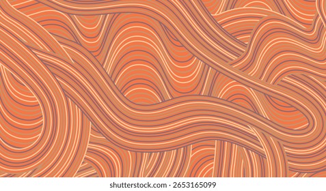Abstractas líneas de rayas onduladas irregulares texturizadas de fondo de color Diseño de patrón geométrico sin costuras para certificados, invitaciones, postales, textiles, ropa, cubiertas, Anuncios y más.