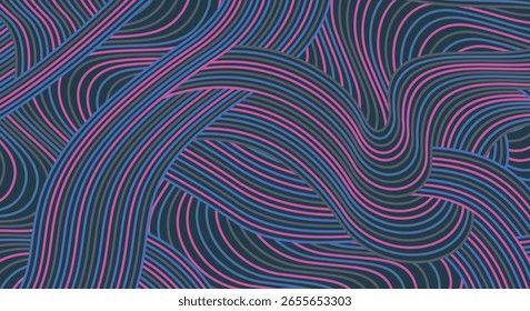 Abstract colored background textured irregular wave striped lines. seamless geometric pattern design for certificates, invitations, postcard, textiles, apparel, covers, banners and more.