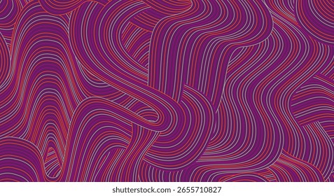 Abstractas líneas de rayas onduladas irregulares texturizadas de fondo de color Diseño de patrón geométrico sin costuras para certificados, invitaciones, postales, textiles, ropa, cubiertas, Anuncios y más.