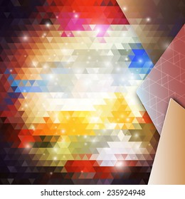 Abstract colored background, triangle design vector illustration.