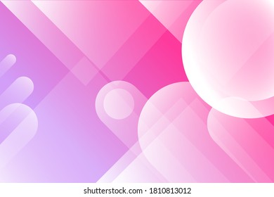 Abstract colored background from triangles, circles and lines. Vector. Geometric figures. Horizontal vibrant gradient background for projects. Modern style. Illustration for website and poster.
