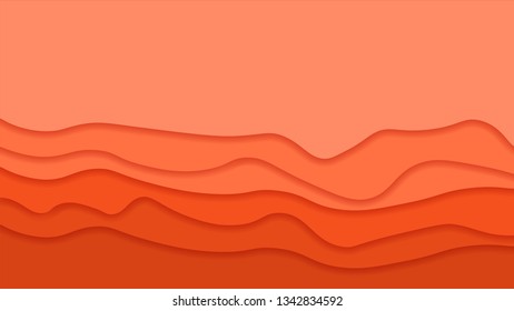 Abstract colored Background with Waves. Vector Illustration.