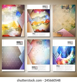 Abstract colored backgrounds, triangle design vector. Brochure, flyer or report for business, templates vector.