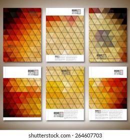 Abstract colored backgrounds, triangle design vector. Brochure, flyer or report for business, templates vector.