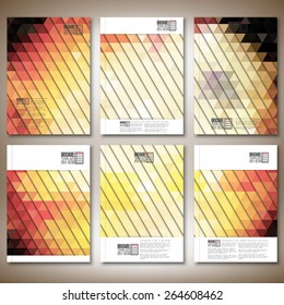 Abstract colored backgrounds, triangle design vector. Brochure, flyer or report for business, templates vector.