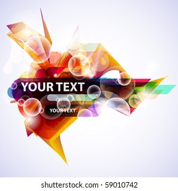 Abstract colored banner