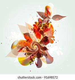 Abstract colored banner