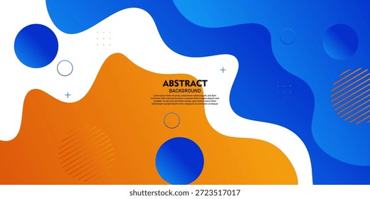Fondo de onda de Anuncio de color Abstractas. Diseño de fondo de patrón superpuesto naranja y azul. Vector EPS10.