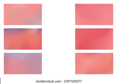 Abstract colored blurred gradient mesh background Set of Abstract Color Gradient Background for your Design.