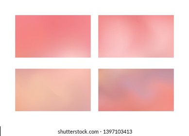 Abstract colored blurred gradient mesh background Set of Abstract Color Gradient Background for your Design.