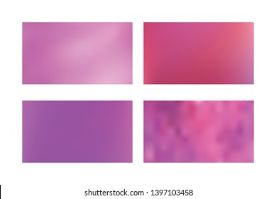 Abstract colored blurred gradient mesh background Set of Abstract Color Gradient Background for your Design.