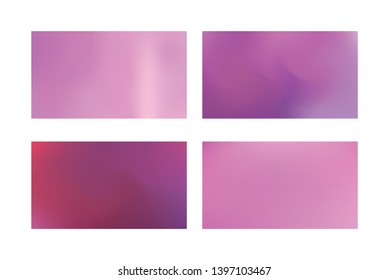 Abstract colored blurred gradient mesh background Set of Abstract Color Gradient Background for your Design.