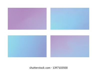 Abstract colored blurred gradient mesh background Set of Abstract Color Gradient Background for your Design.