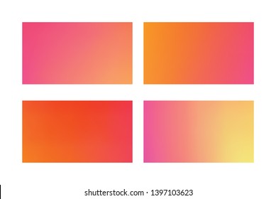 Abstract colored blurred gradient mesh background Set of Abstract Color Gradient Background for your Design.
