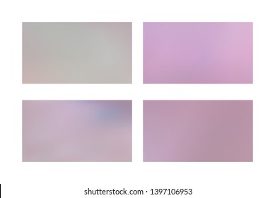 Abstract colored blurred gradient mesh background Set of Festive abstract backgrounds