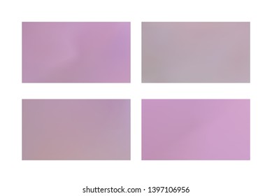 Abstract colored blurred gradient mesh background Set of Festive abstract backgrounds