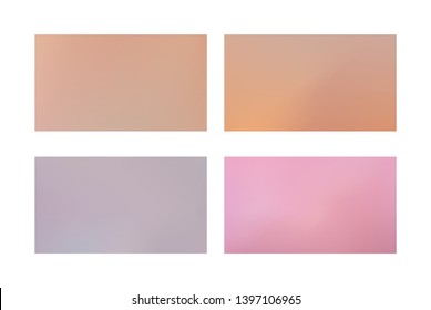 Abstract colored blurred gradient mesh background Set of Festive abstract backgrounds
