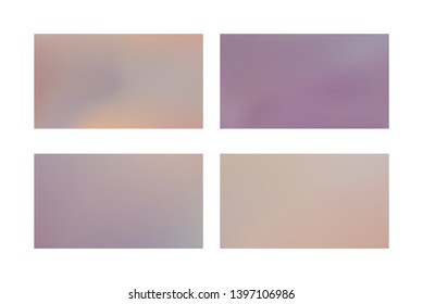Abstract colored blurred gradient mesh background Set of Festive abstract backgrounds