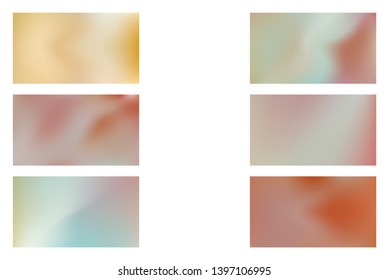 Abstract colored blurred gradient mesh background Set of Festive abstract backgrounds