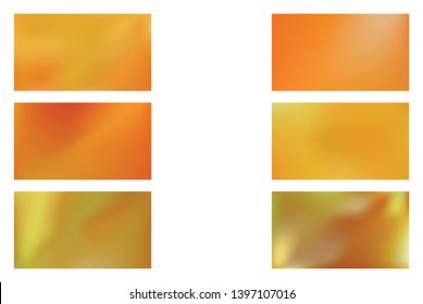 Abstract colored blurred gradient mesh background Set of Festive abstract backgrounds