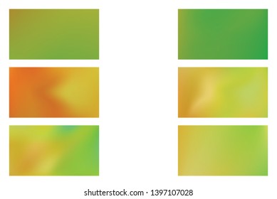 Abstract colored blurred gradient mesh background Set of Festive abstract backgrounds