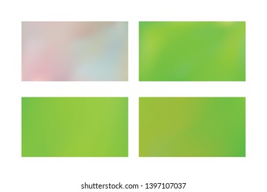 Abstract colored blurred gradient mesh background Set of Festive abstract backgrounds