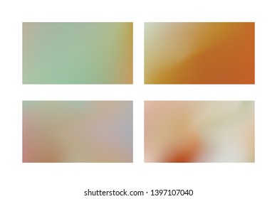 Abstract colored blurred gradient mesh background Set of Festive abstract backgrounds
