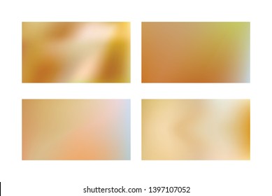 Abstract colored blurred gradient mesh background Set of Festive abstract backgrounds
