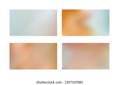 Abstract colored blurred gradient mesh background Set of Festive abstract backgrounds