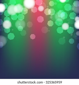 Abstract colored bokeh vector background.