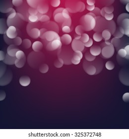 Abstract colored bokeh vector background.