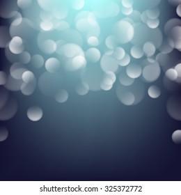 Abstract colored bokeh vector background.