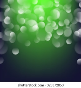 Abstract colored bokeh vector background.