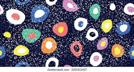 Abstract colored and bright bacilli. For applying to a seamless surface and printing on wallpapers, textiles, pillows, notebooks, ceramics.