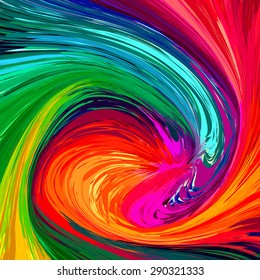 Abstract colored bright energy pictured background. Vector illustration.