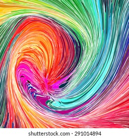 Abstract colored bright energy pictured background. Vector illustration.