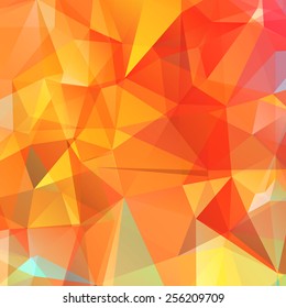 Abstract colored bright summer background, triangular geometric style 