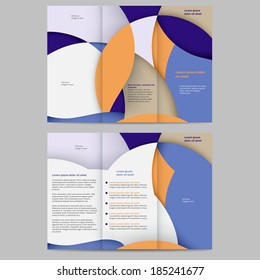 Abstract colored brochure template for your business