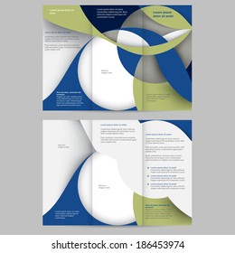 Abstract colored brochure template for your business